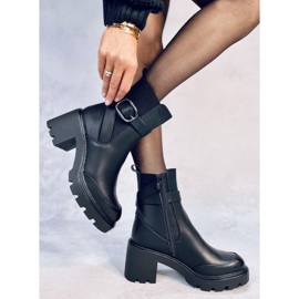 Carter Svarta stövlar med bred klack 2