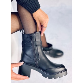 Carter Svarta stövlar med bred klack 1