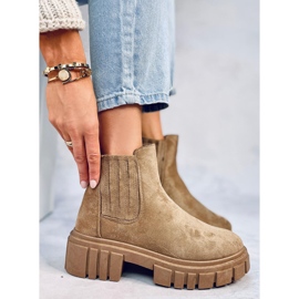 Leigh Khaki Jodhpur stövlar för kvinnor beige 1