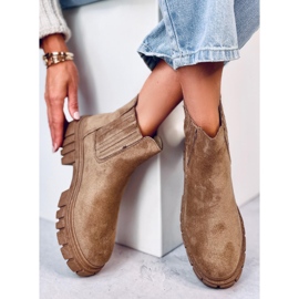 Leigh Khaki Jodhpur stövlar för kvinnor beige 2