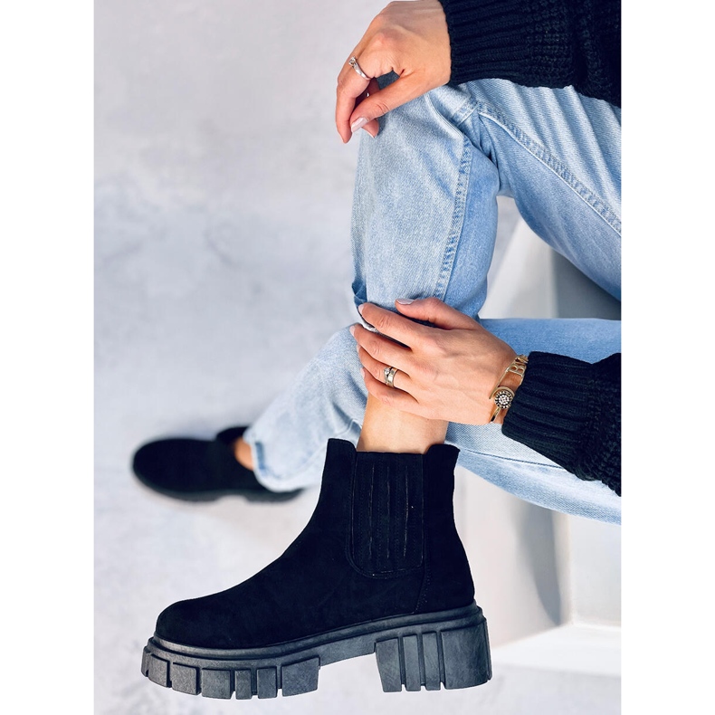 Leigh Black Jodhpur-stövlar för kvinnor svart 1