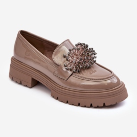 WD1 Dampyntade patentskor, beige Annella 1