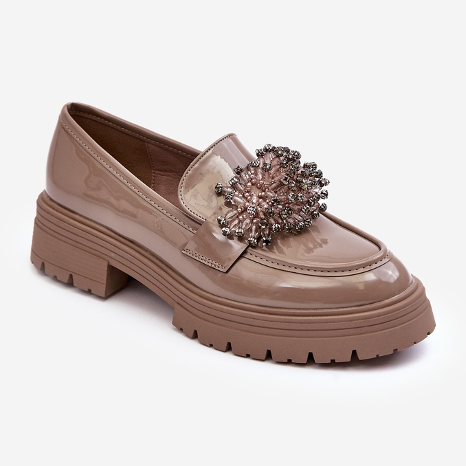 WD1 Dampyntade patentskor, beige Annella 1