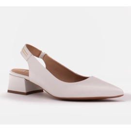 Marco Shoes Vita sandaler med strålar 1