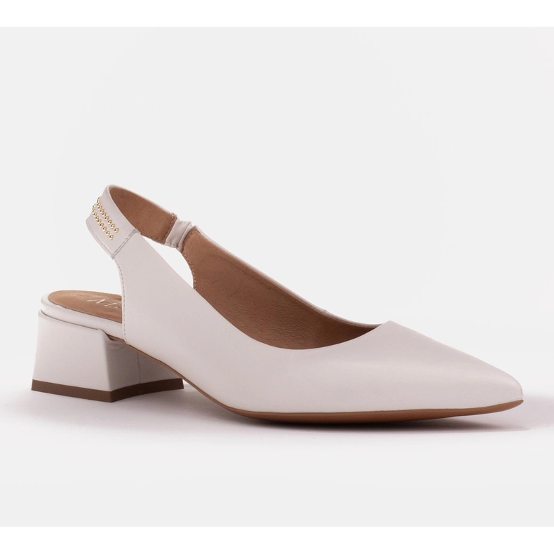 Marco Shoes Vita sandaler med strålar 1