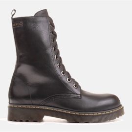 Marco Shoes Höga stövlar, stövlar bundna på en genomskinlig sula svart 1