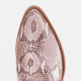 Marco Shoes Naturläderskor med V-snitt beige brun 6