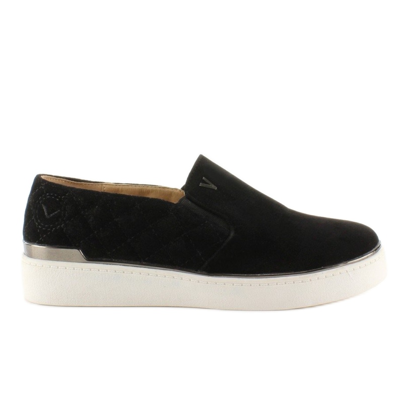 Slip-on sneakers i mocka 7103 Svart 2