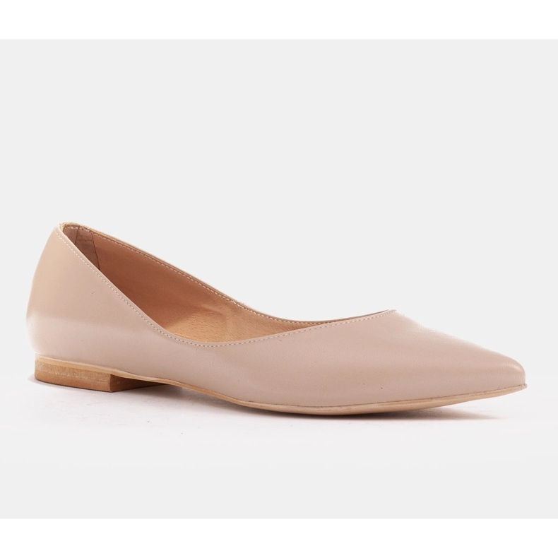 Marco Shoes Kvinnors ballerina med låga sidor beige 1