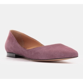 Marco Shoes Kvinnors ballerina med låga sidor purpur 1