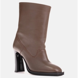 Marco Shoes Stövlar i mjukt läder brun 1