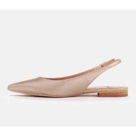 Marco Shoes Sandaler i naturligt läder i gyllene färg 1965P-1232-1 beige 2