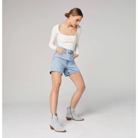 Marco Shoes Cowboystövlar i mocka med dekorativa sömmar 2188B-1281-045-1 blå grå 1