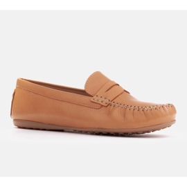 Marco Shoes Bekväma loafers i mjukt läder brun 1