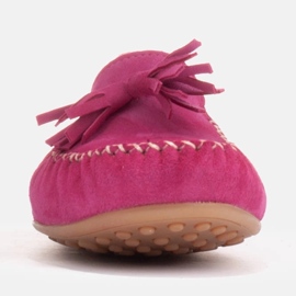 Marco Shoes Lila Loafer Ballerina i mocka 1979P-770-1 purpur rosa 1