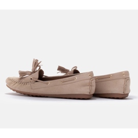 Marco Shoes Loafers med flexibel sula beige 7