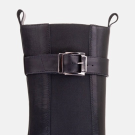 Marco Shoes Höga stövlar med brett gummi svart 1