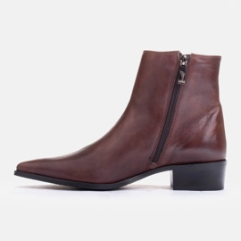 Marco Shoes Subtila stövlar av mjukt läder brun 2