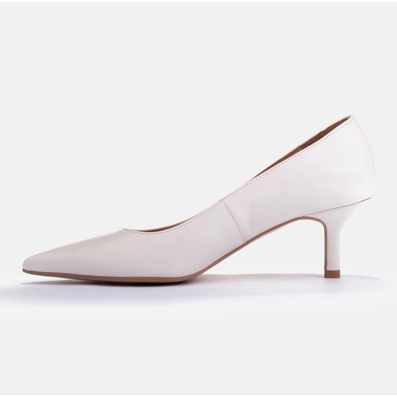 Marco Shoes Eleganta stiletter med lägre klack vit 1