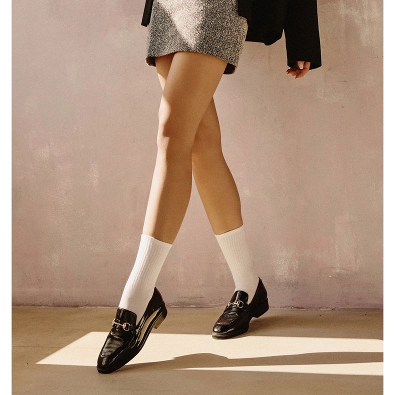 Marco Shoes Polerade loafers svart 1