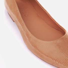 Marco Shoes Lättviktsballerinor brun 1