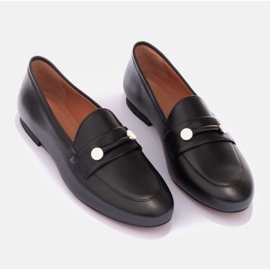 Marco Shoes Guldprydda loafers svart 1