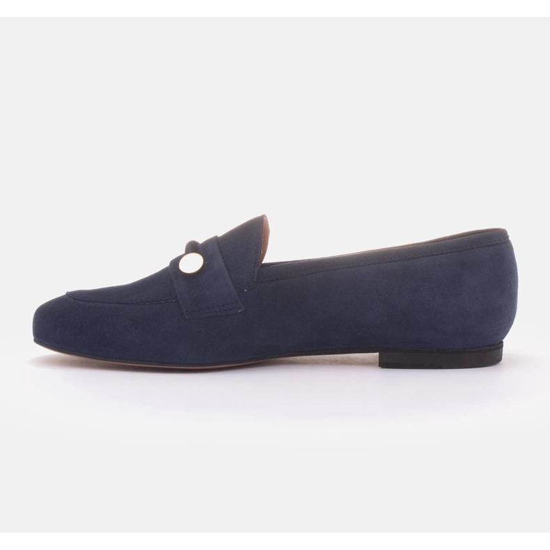 Marco Shoes Guldprydda loafers blå 1
