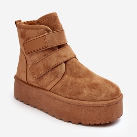 FG2 Camel Naredi Platform Snow Boots för kvinnor brun 1