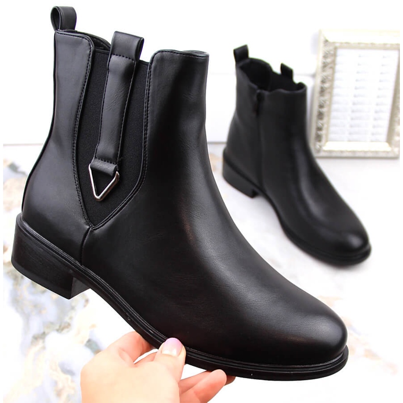 Isolerade svarta Chelsea-stövlar för kvinnor Filippo DBT4813 1