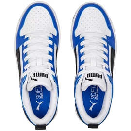 Puma Rebound Layup Lo Sl Jr skor 370490 19 vit 1