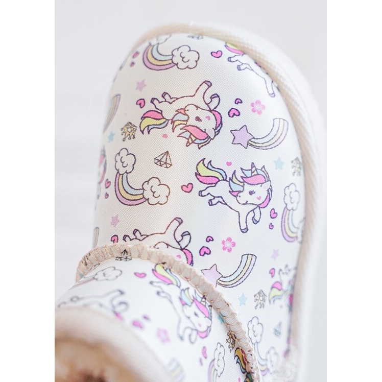 Mönstrade snöstövlar för barn Beige Elenet 1