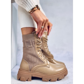 Arbetare med en Calling Khaki stretch ovandel beige 1