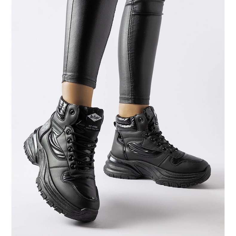 Svarta Lee Cooper LCJ-23-44-1973L stövlar 1