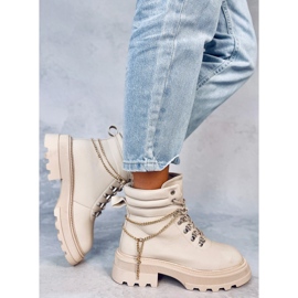 Hudson Beige Trapper Boots 2