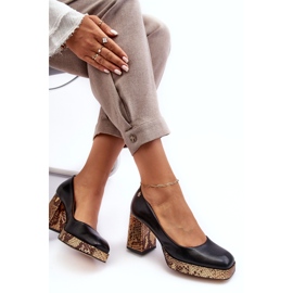 Kvinnors läderpumpar Laura Messi 2599 svart 3