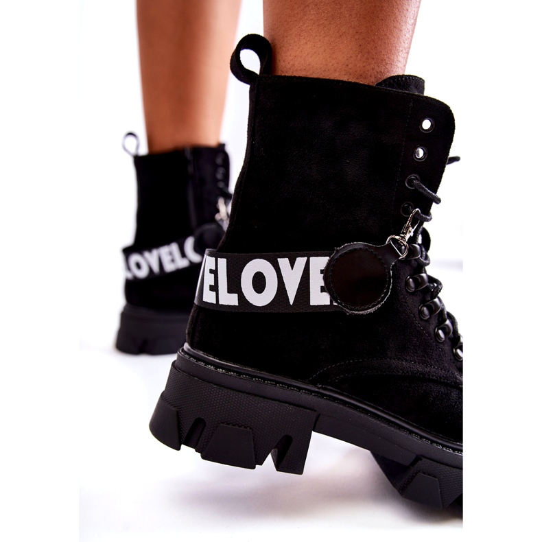 Seastar Höga stövlar i mocka med isolering, svarta 4