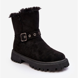 Vinceza Kvinnors ankelstövlar med pälsdragkedja Svart Morcos 1
