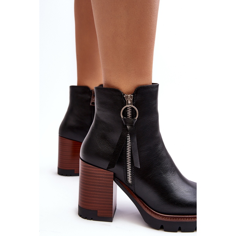 Vinceza Stövlar i läder, dam, svart Brittney 1