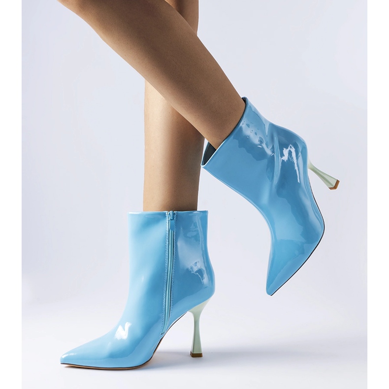 Blå lakla stövlar från Dionisi 1