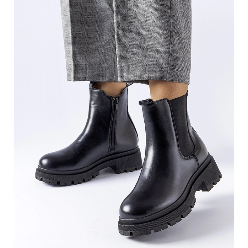 Svarta isolerade klassiska Olmedo-stövlar 1