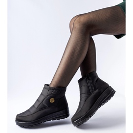 Svarta snökängor med låg kil Vittore 1