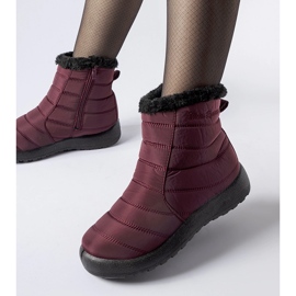 Burgundy Valparaiso Vattentåliga isolerade snökängor röd 1