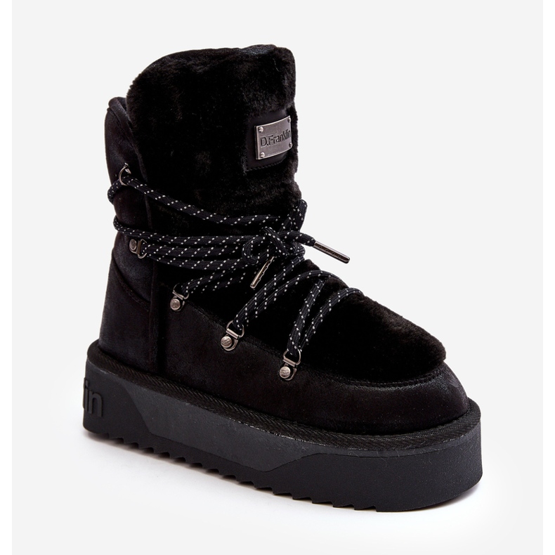 Vegan Platform Snow Boots Vattentät D.Franklin DFSH371008 Svart 2