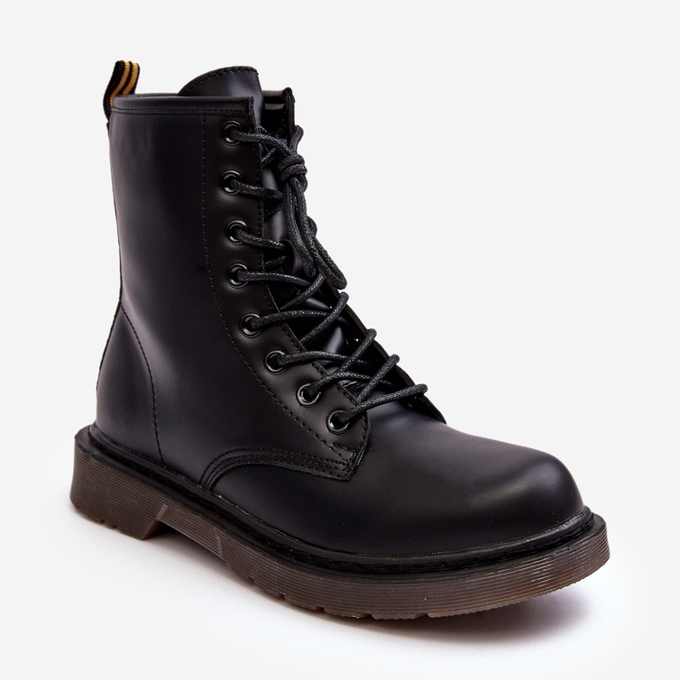 Trapperboots för kvinnor med dragkedja Svart Mibrasa 1