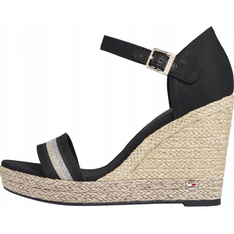 Tommy Hilfiger Grosgrain High Wedge Sandal W FW0FW05254 svart 1