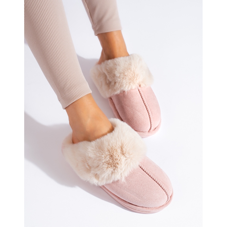 Shelovet rosa damtofflor 1