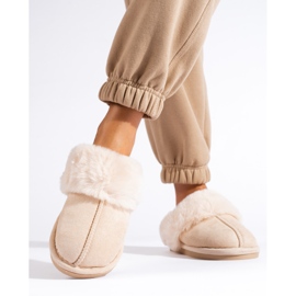 Beige damtofflor Shelovet 1