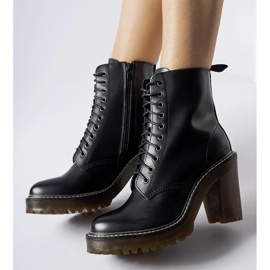 Ezio svarta ankelboots med snörning 1