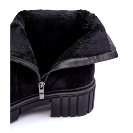 Svarta mocka kvinnors stövlar 1