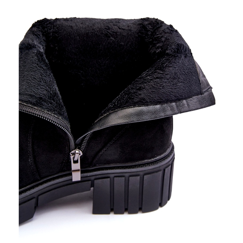 Svarta mocka kvinnors stövlar 1